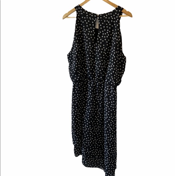 RICKIS Black&White Polka Dot Asymmetrical Dress 16 - Picture 4 of 10